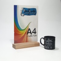 A4 Ahşap Ayaklı Dikey Föylük (21 x 30 cm) Elegant..
