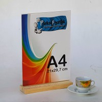 A4 Ahşap Ayaklı Dikey Föylük  (21 x 30 cm)..